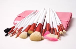 Набор натуральных кистей «Pink 20» ― MyLovin - Интернет магазин профессиональной декоративной косметики