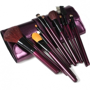 Набор натуральных кистей "Purple 12" ― MyLovin - Интернет магазин профессиональной декоративной косметики
